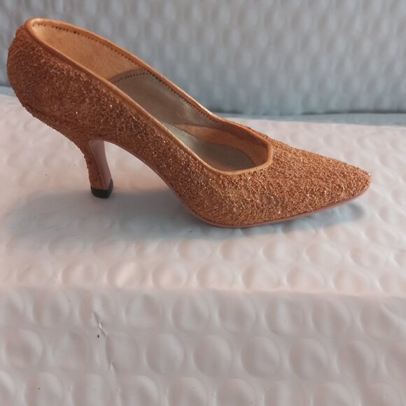 Just The Right Shoe By Raine Gold Stiletto Mini Figurine 25016 - Picture 3 of 8